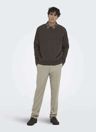 Only & Sons Kazak, L, Kahve