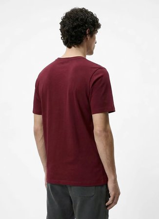 Jack & Jones Bordo Erkek Regular Fit Logo Baskılı T-Shirt 12307780 JCOTONE TEE CRW NECK BSS26