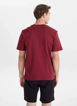 Jack & Jones Bordo Erkek Regular Fit Logo Baskılı T-Shirt 12288374 JPRBLULOGO TEE CREW BSS26