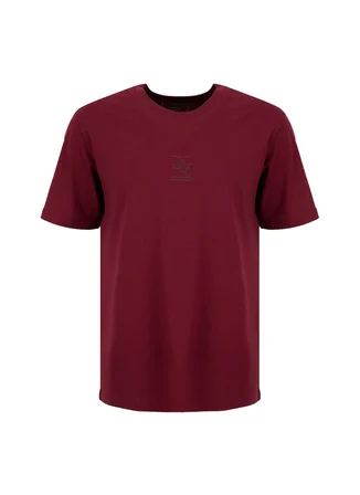 Jack & Jones Bordo Erkek Regular Fit Logo Baskılı T-Shirt 12288374 JPRBLULOGO TEE CREW BSS26