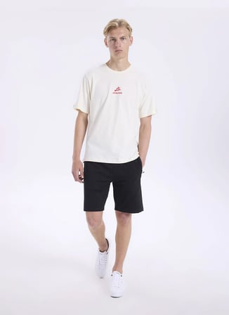 Jack & Jones Ekru Erkek Regular Fit Nakışlı T-Shirt 12307781 JORWILDLIFE TEE CREW BSS26
