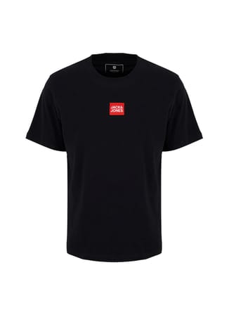 Jack & Jones Siyah Erkek Regular Fit Logo Baskılı T-Shirt 12307761 JPRBLUEJOEY TEE CREW BSS26