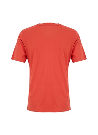 Jack & Jones Turuncu Erkek Regular Fit Logo Baskılı T-Shirt 12307677 JPRBLURANGER TEECREW BSS26