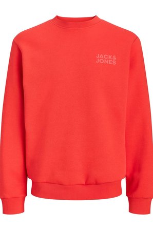 Jack & Jones JORLOGO Erkek Bisiklet Yaka Logolu Sweatshirt Rahat Günlük 