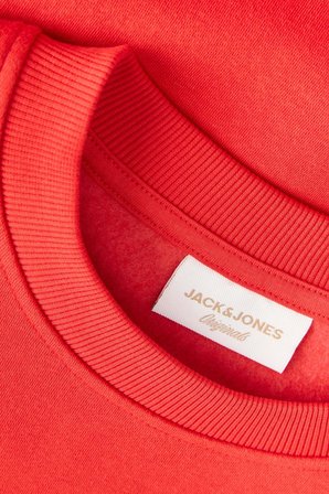 Jack & Jones JORLOGO Erkek Bisiklet Yaka Logolu Sweatshirt Rahat Günlük 