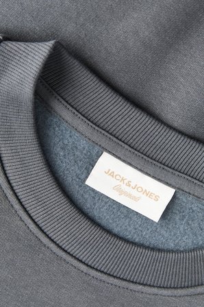 Jack & Jones JORLOGO Erkek Bisiklet Yaka Logolu Sweatshirt Rahat Günlük 