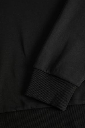 Jack & Jones Erkek Jjpan Bisiklet Yaka Logo Detaylı Sweatshirt 12310759 Siyah