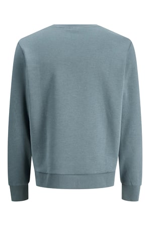 Jack & Jones Erkek Jjpan Bisiklet Yaka Logo Detaylı Sweatshirt 12310759 Havacı