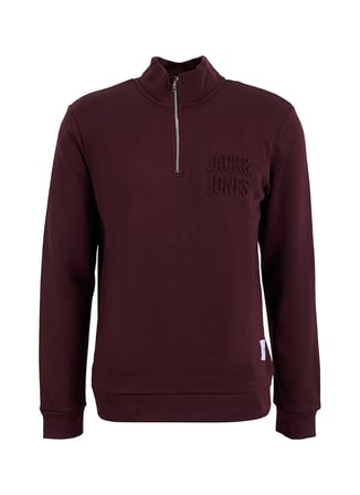 Jack & Jones Lacivert Erkek Dik Yaka Logo Baskılı Sweatshirt 12299799 JORNEWOVE SWEAT HIGH NECK