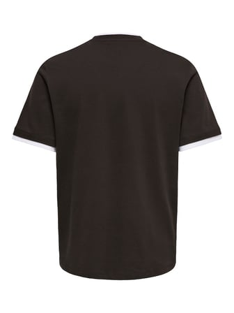 ONSDEAN RLX SS DOUBLE LAYER TEE Erkek Kahverengi T-Shirt - 22041397