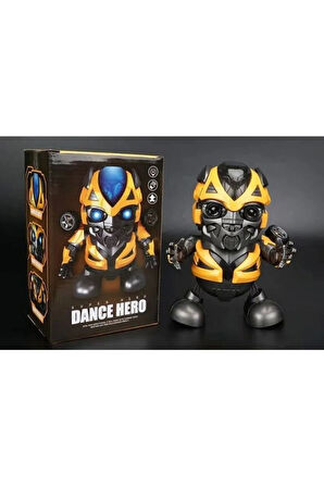 Dans Eden Bumblebee Sesli Işıklı Hareketli Oyuncak Robot
