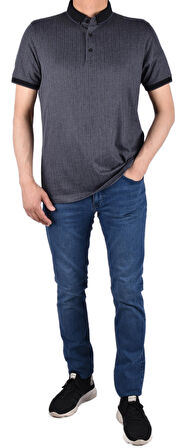 RYM-7530 POLO YAKA TİŞÖRT/SİYAH/L