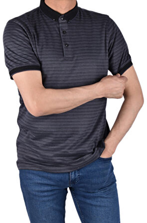 RYM-7580 POLO YAKA TİŞÖRT/SİYAH/2XL