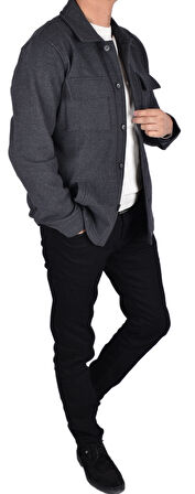 RYM 13850-KIŞLIK GÖMLEK/GRİ/XL