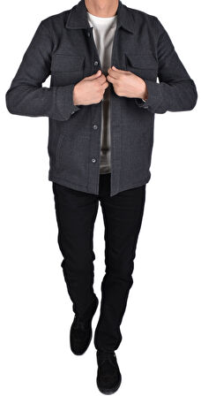 RYM 13850-KIŞLIK GÖMLEK/GRİ/XL