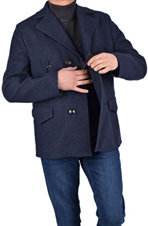 BRG-71145 KRUVAZE KABAN/LACİVERT/56