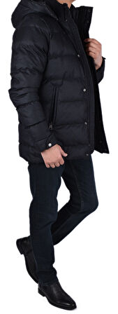BRG-80179 KAPÜŞONLU MONT/SİYAH/M