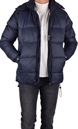 BRG-80177 KAPÜŞONLU MONT /LACİVERT/2XL