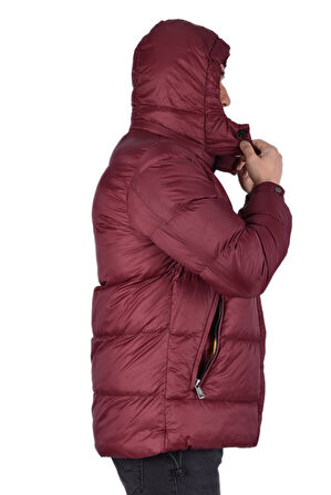 BRG-80177 KAPÜŞONLU MONT /BORDO/XL