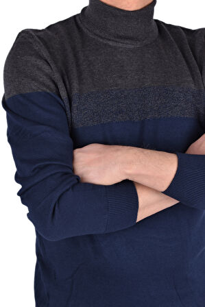 BRNG-21189 TAM BALIKÇI KAZAK/LACİVERT/M