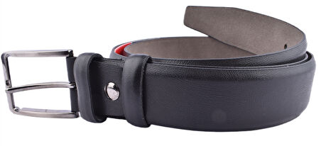 FSM-11 3,5 CM SUNİ DERİ KEMER/SİYAH/120 - 48
