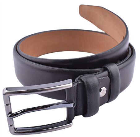 FSM-20 DERİ KEMER 3,5 CM/SİYAH/125 - 50