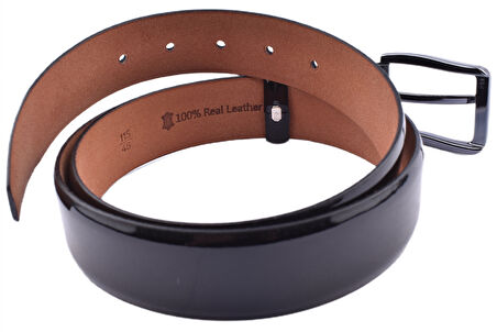 FSM-21 DERİ RUGAN  KEMER 3,5 CM/SİYAH/130 - 52