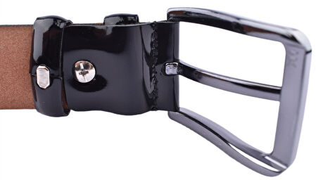 FSM-21 DERİ RUGAN  KEMER 3,5 CM/SİYAH/130 - 52