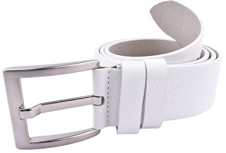 FSM-27 DERİ 4,5 CM KEMER/BEYAZ/125 - 50