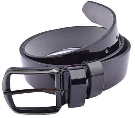 FSM-33 RUGAN SUNİ  DERİ 4 CM KEMER/SİYAH/125 - 50