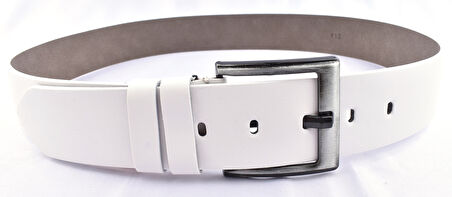 FSM-35 SUNİ  DERİ 4,5 CM KEMER/BEYAZ/125 - 50