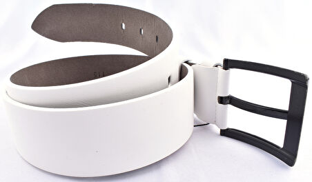 FSM-35 SUNİ  DERİ 4,5 CM KEMER/BEYAZ/125 - 50