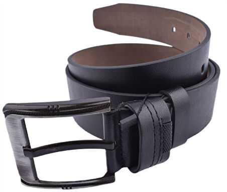 FSM-36 SUNİ  DERİ 4,5 CM KEMER/SİYAH/130 - 52