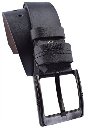 FSM-36 SUNİ  DERİ 4,5 CM KEMER/SİYAH/130 - 52
