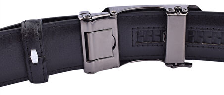 KML-71 MEKANİZMALI KEMER/SİYAH/125 - 50