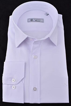 KML 10-PAMUK LYCRA SLİMFİT GÖMLEK/BEYAZ/XL