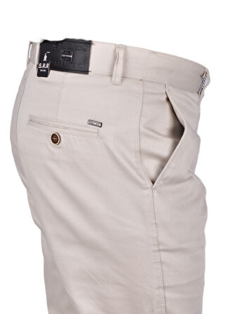 SRR-1738 LİKRALI PAMUK PANTOLON/AÇIK BEJ/32