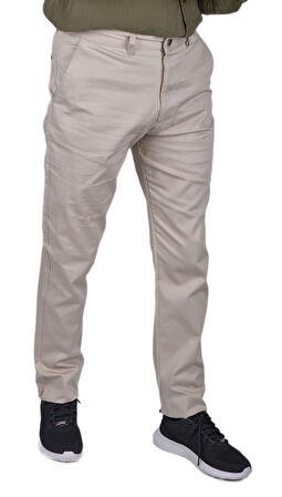 SRR-1738 LİKRALI PAMUK PANTOLON/AÇIK BEJ/33