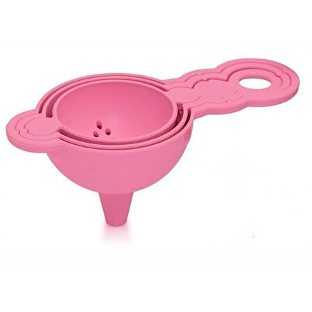 Evyora® Pratik Yumurta Süzgeci Mini Süzgeç Huni Seti Hepsi Bir Arada