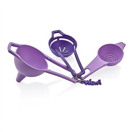 Evyora® Pratik Yumurta Süzgeci Mini Süzgeç Huni Seti Hepsi Bir Arada