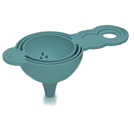 Evyora® Pratik Yumurta Süzgeci Mini Süzgeç Huni Seti Hepsi Bir Arada