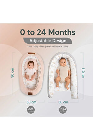 Jaju Premium Usa Cpsa/cpc Sertifikalı Babynest Kurşun/ftalat Içermez, Nefes Alabilir, %100 Pamuk