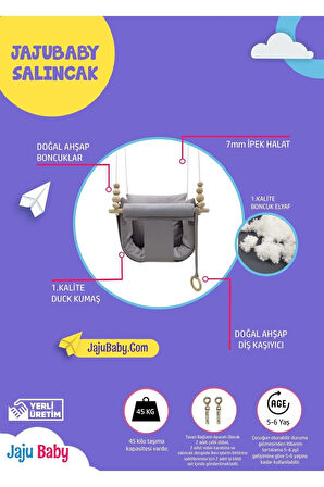 Rüya Kırçıllı Gri Sevimli Salıncak