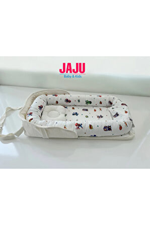 Nest Çantalı Babynest Taşınabilir Anne Yanı Sevimli Karakterler Pike Babynest