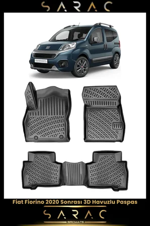 Fiat Fiorino Dizel 2022 Model Araca Özel 3d Havuzlu Paspas