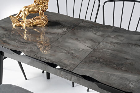 İkon Açılır MDF HighGloss Mutfak Masası 70x110