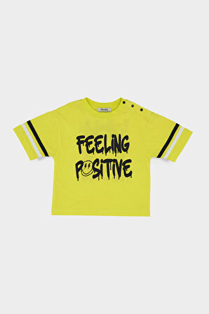 Panço Erkek Çocuk Baskılı T-Shirt Sarı