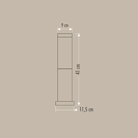 CATA Bahçe Armatürü Roma 41 cm