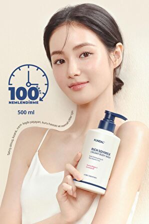 Nemlendirici/Arındırıcı Vücut Şampuanı KUNDAL Rich Soymilk Creamy Body Wash 500ml (Mellow Vanilla)