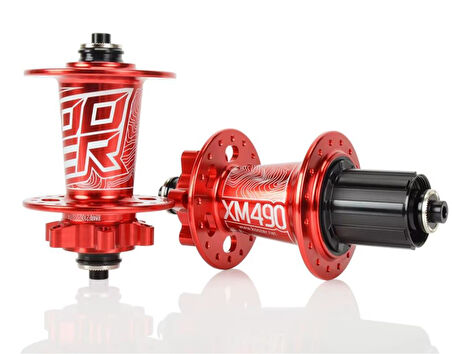 Koozer XM490 Ön Arka Göbek Seti 32 Delik Kırmızı